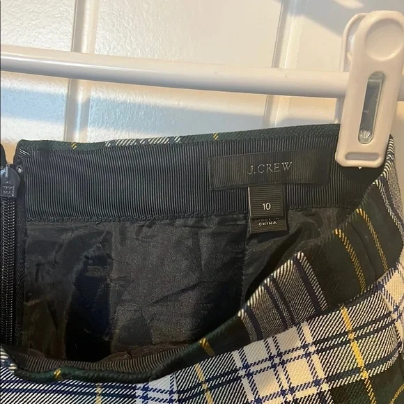 J. Crew Black and White Checkered Mini Skirt - Picture 2 of 4